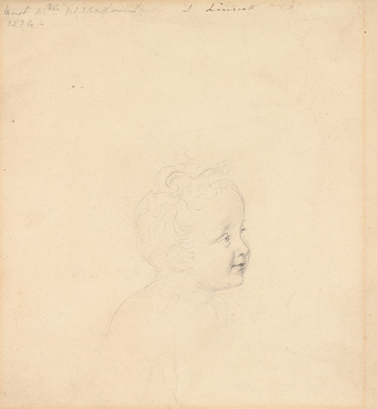 John Linnell - Study for Master William Wilberforce