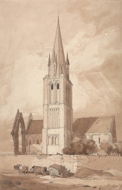 John Sell Cotman - Douvres Church, Normandy