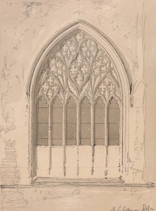 John Sell Cotman - West Window of Snettisham Church, Norfolk