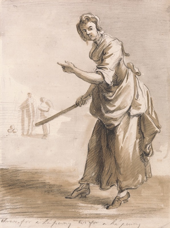 Paul Sandby - London Cries; Throws for a Ha’penny Have You a Ha’penny