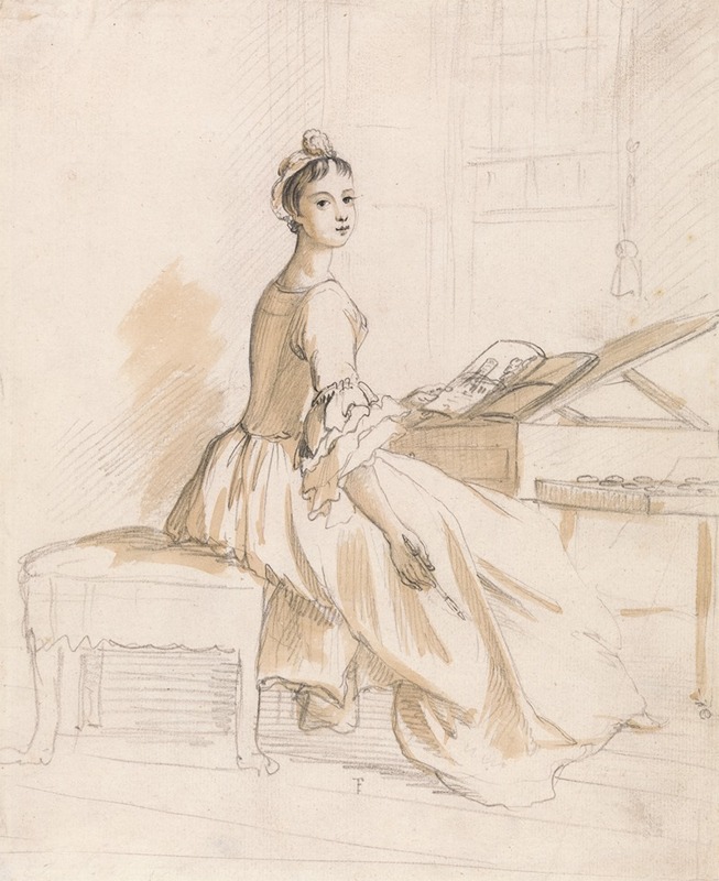 Paul Sandby - Portrait of a Lady at a Drawing Table