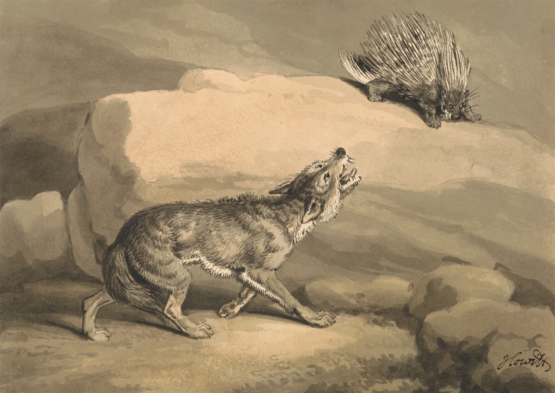 Samuel Howitt - Fox and the Hedgehog (Porcupine)