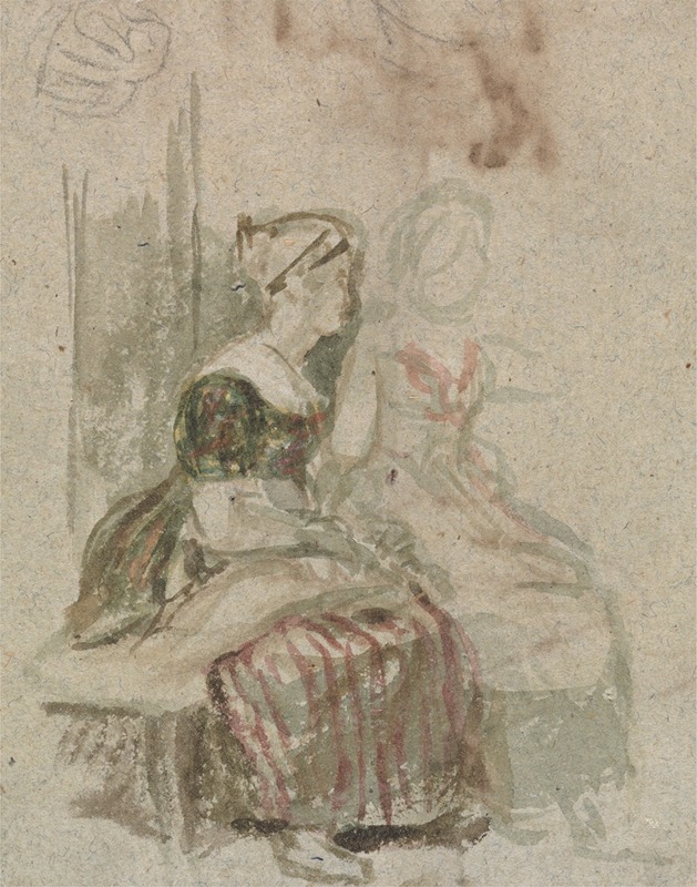 Sir David Wilkie - Study for ‘The Penny Wedding’