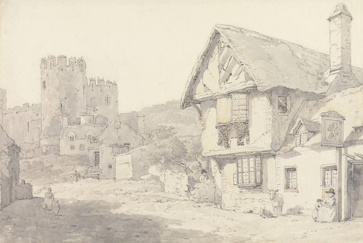 William Alexander - Conway, North Wales; The Castle and the Old College House