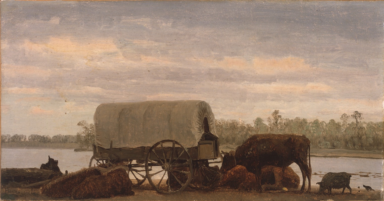 Albert Bierstadt - Nooning on the Platte