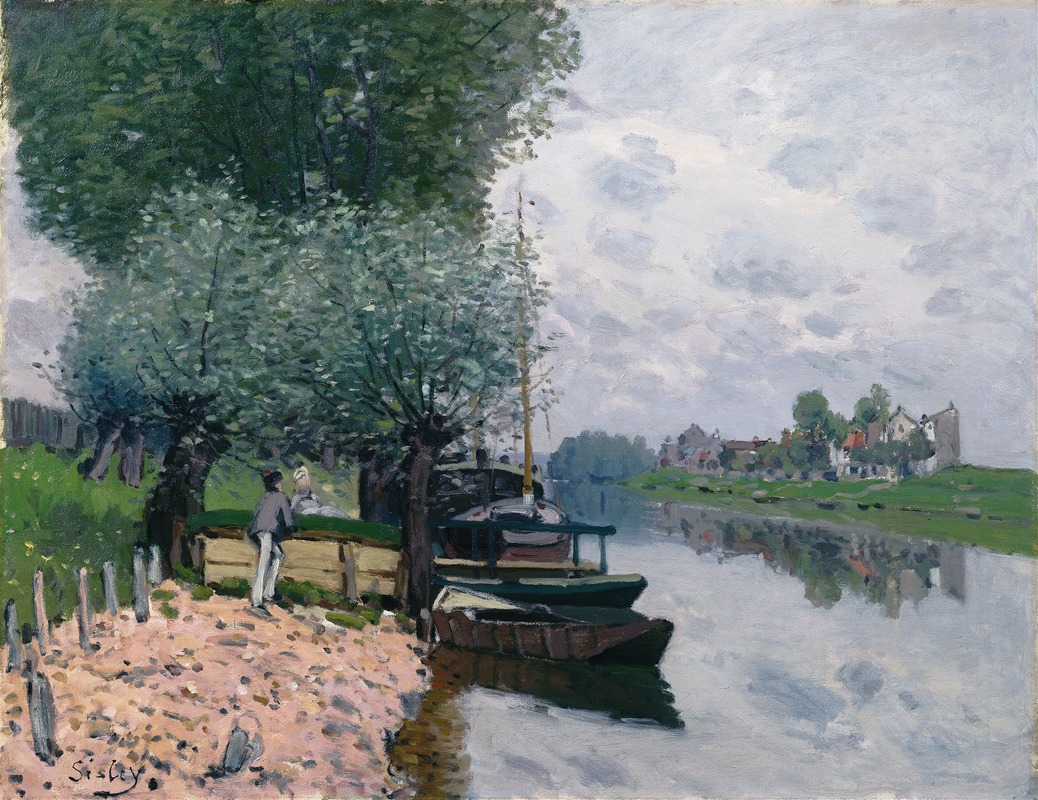 Alfred Sisley - La Seine à Bougival (The Seine at Bougival)