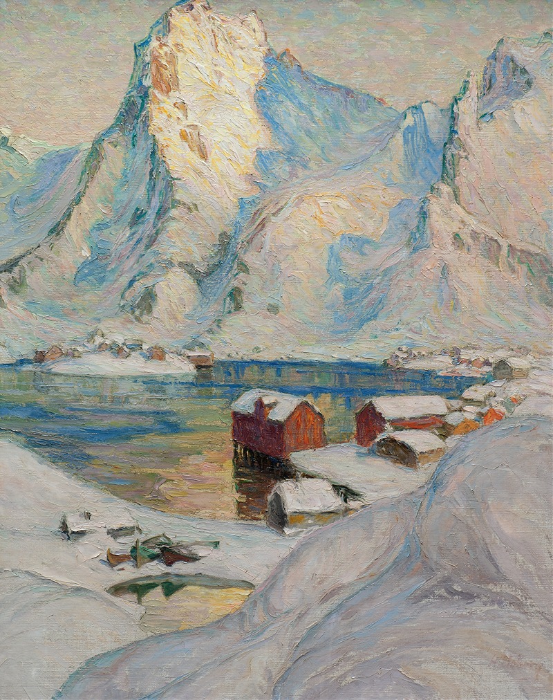 Anna Boberg - An Arctic Spring Day. Study from North Norway