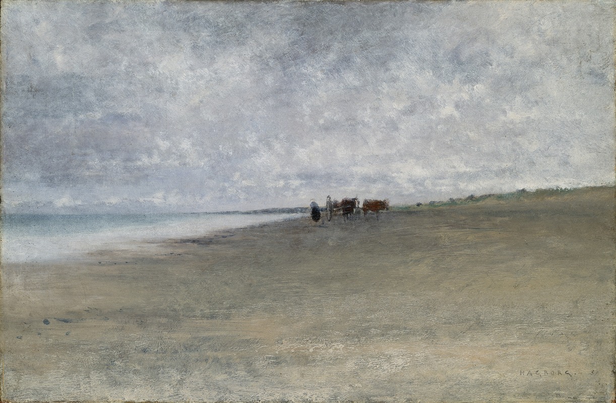 August Hagborg - Hazy Weather by the Sea
