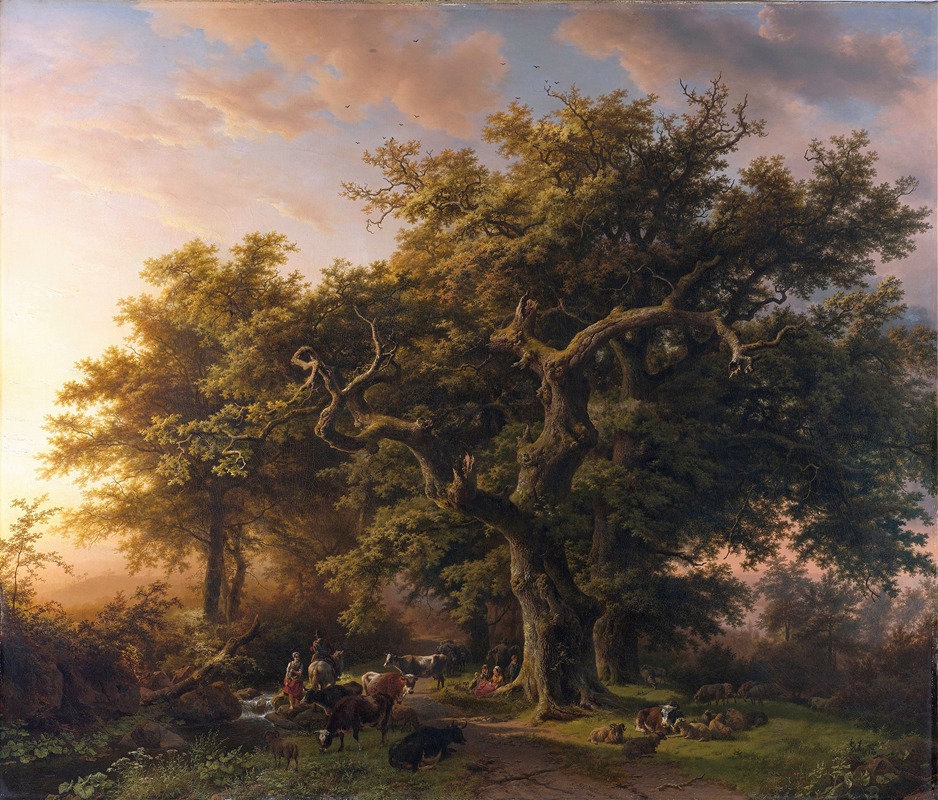 Barend Cornelis Koekkoek - Forest Scene