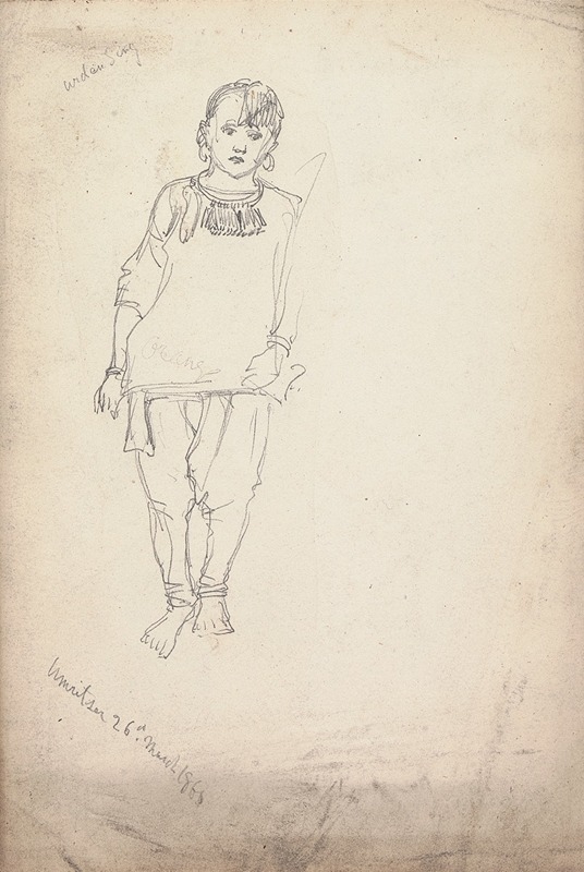 William Simpson - Sketch of a Woman, Amritsar, 26 March 1860