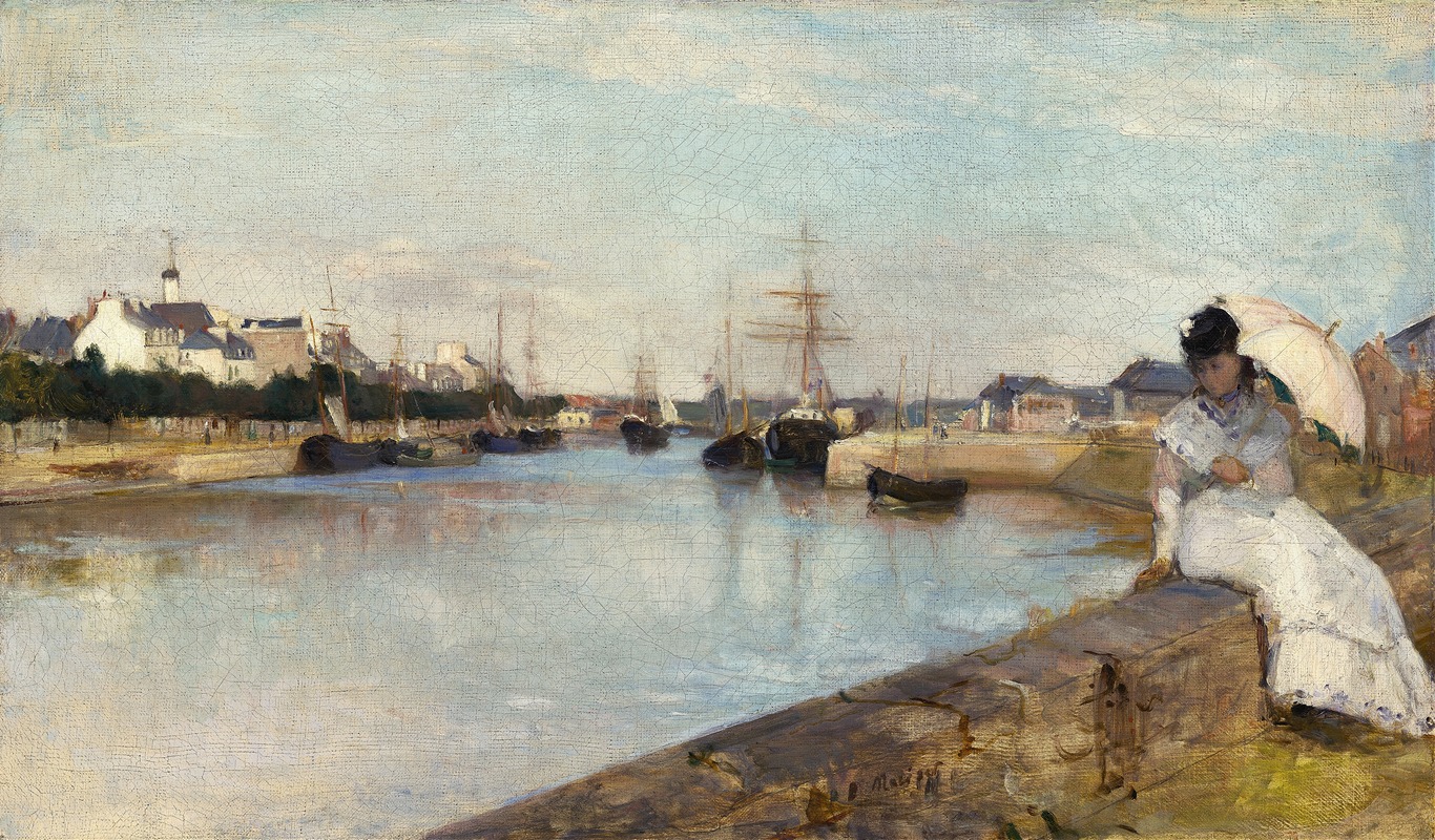 Berthe Morisot - The Harbor at Lorient