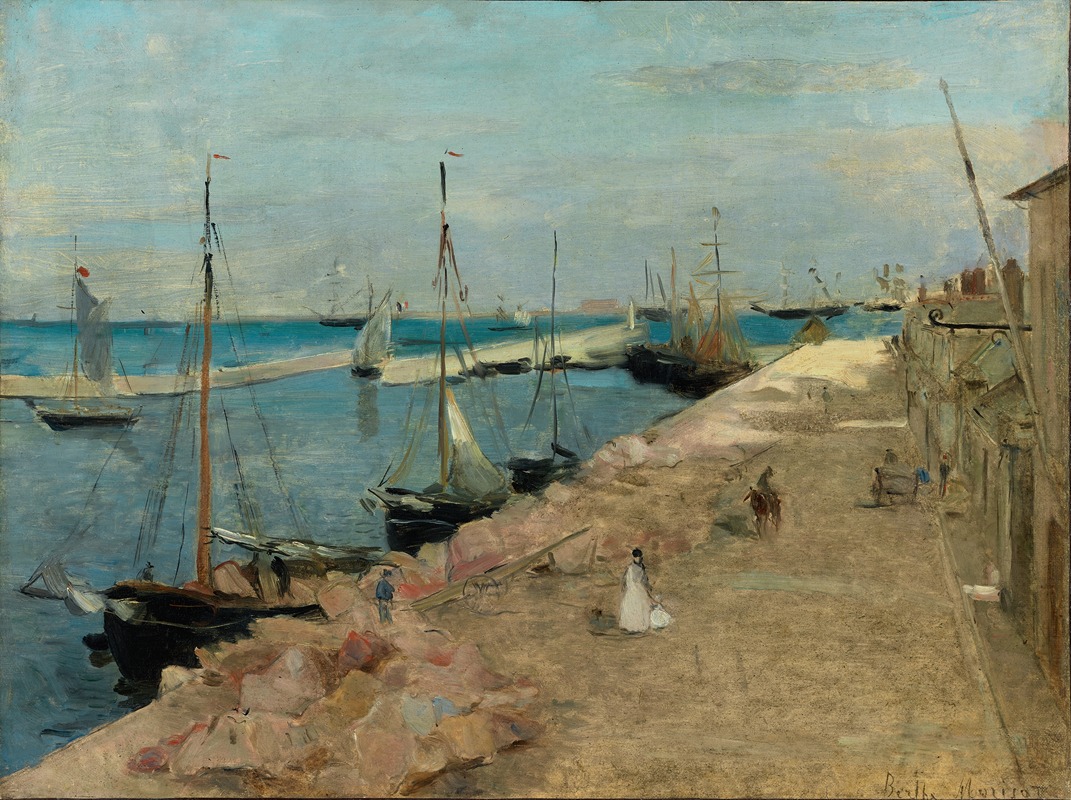 Berthe Morisot - The Harbor at Cherbourg