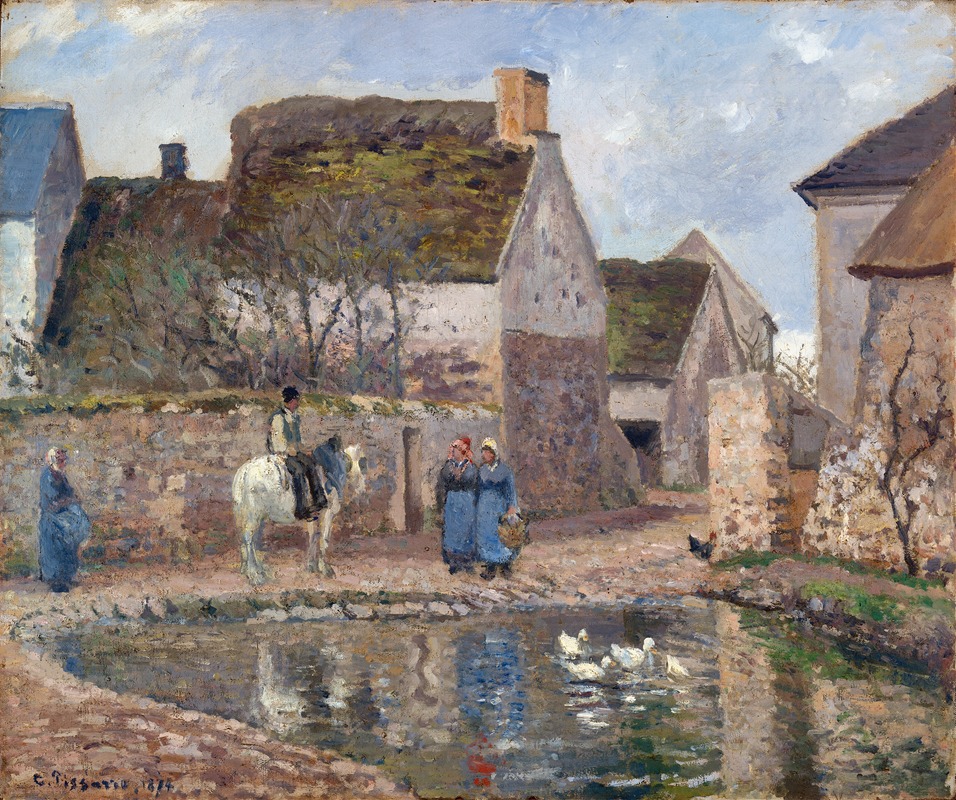 Camille Pissarro - A Pond in Ennery