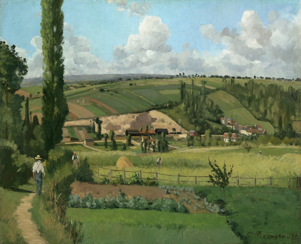 Camille Pissarro - Landscape at Les Pâtis,Pontoise