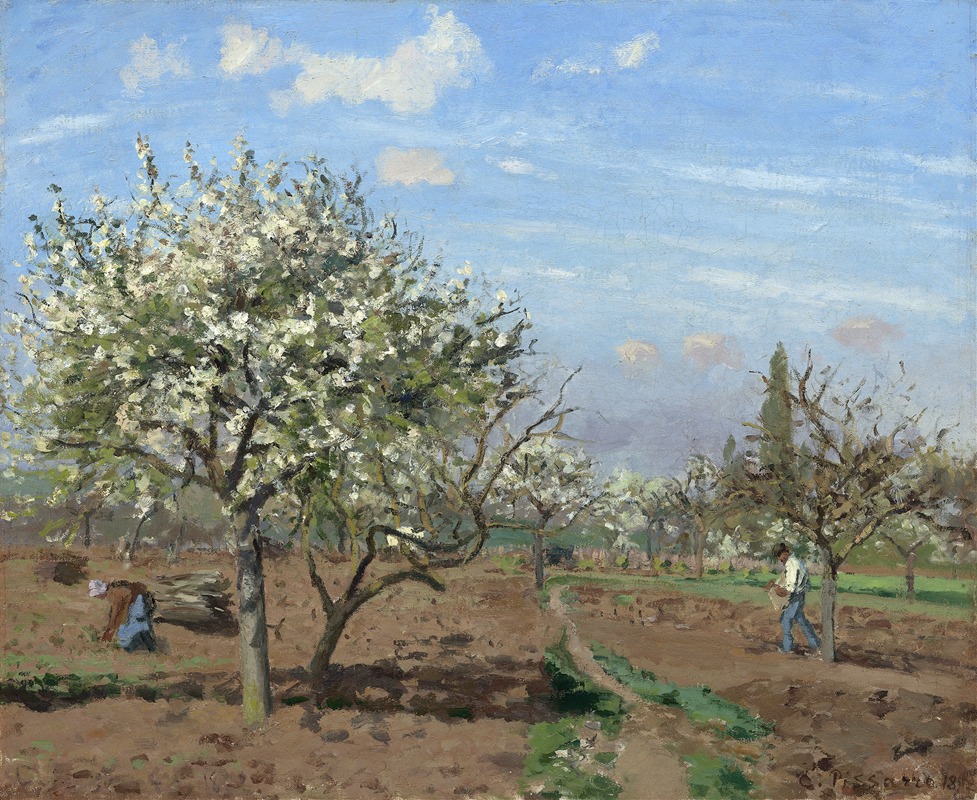 Camille Pissarro - Orchard in Bloom,Louveciennes