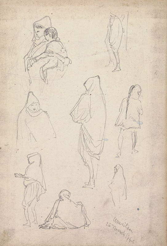 William Simpson - Studies of Women and Children, Amritsar