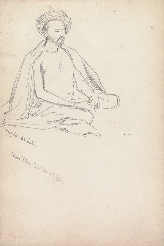 William Simpson - Study of a Fakir, Amritsar, 26 March 1860