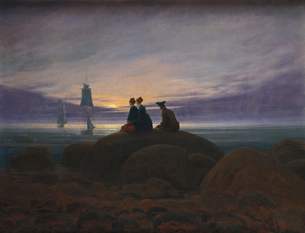 Caspar David Friedrich - Moonrise over the Sea