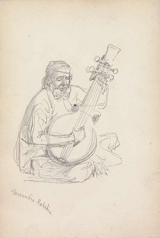 William Simpson - Study of a Rababi Musician