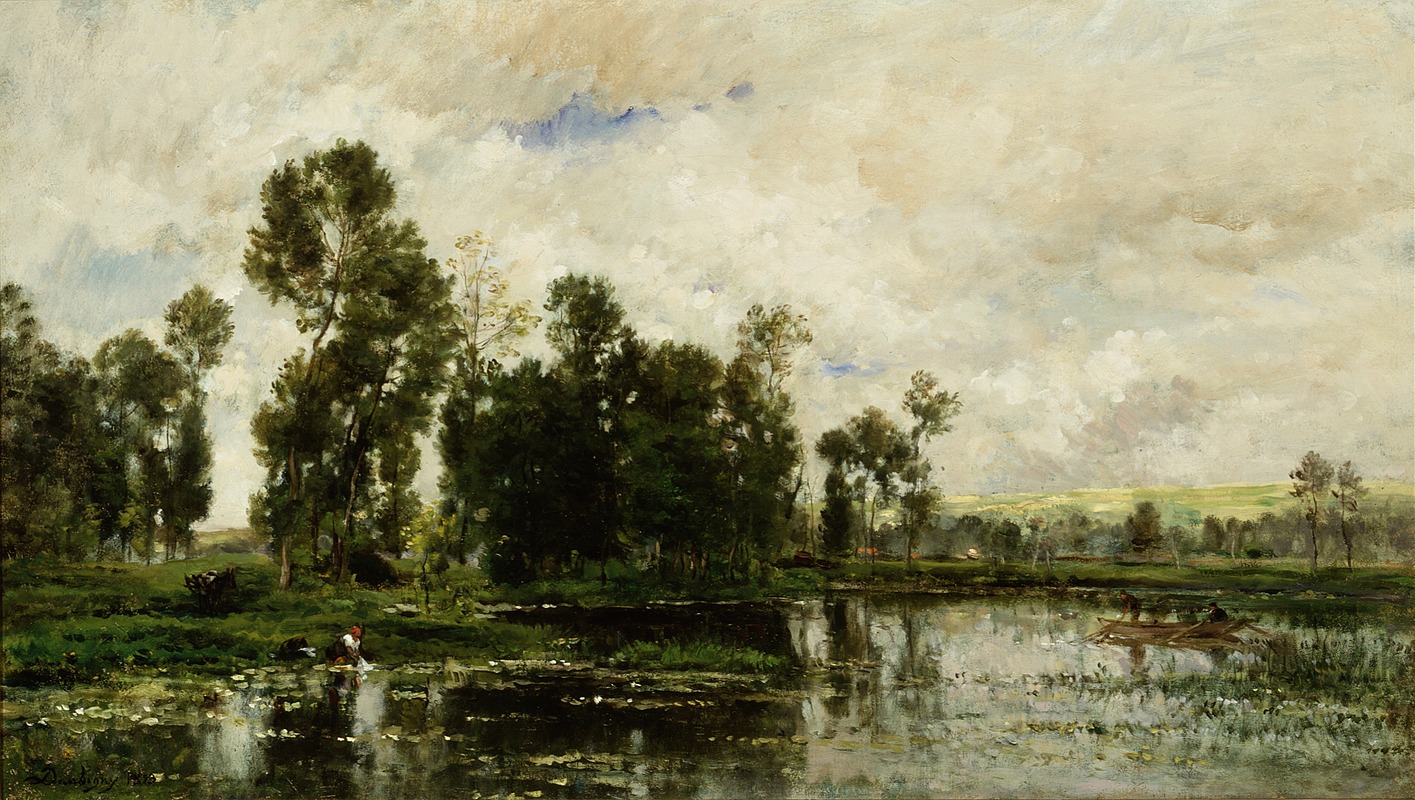 Charles François Daubigny - The Edge of the Pond