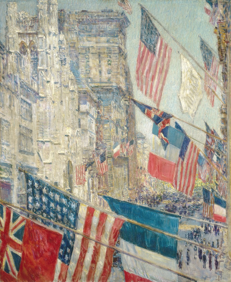 Childe Hassam, Fifth Avenue, Noon (1916)