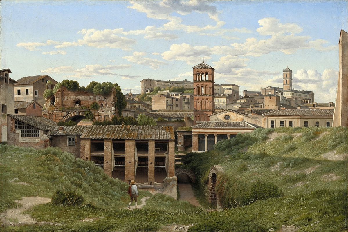 Christoffer Wilhelm Eckersberg - View of the Cloaca Maxima,Rome