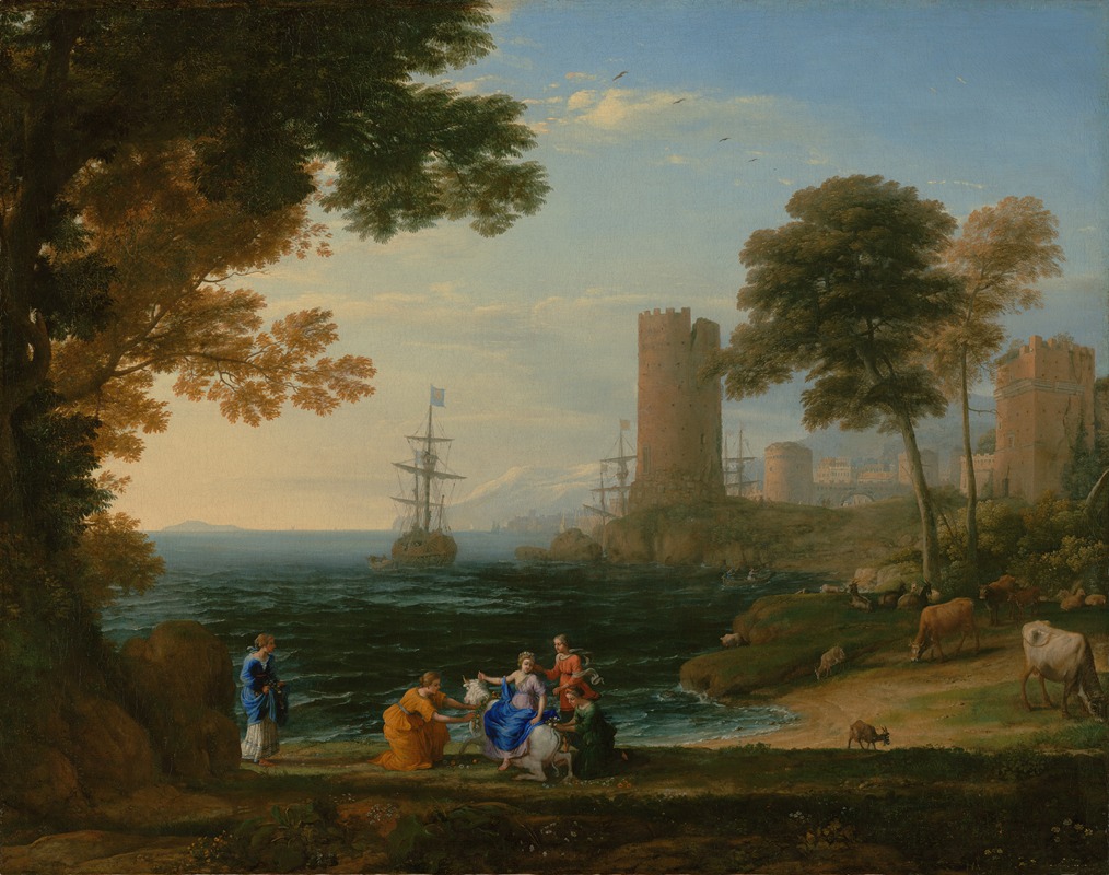 Claude Lorrain - Coast View with the Abduction of Europa