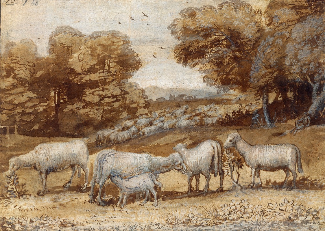 Claude Lorrain - Landscape with Sheep