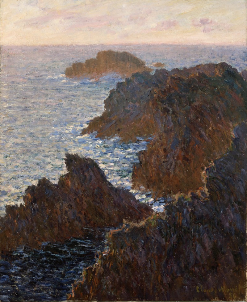 Claude Monet - Rocks at Belle-Isle, Port-Domois