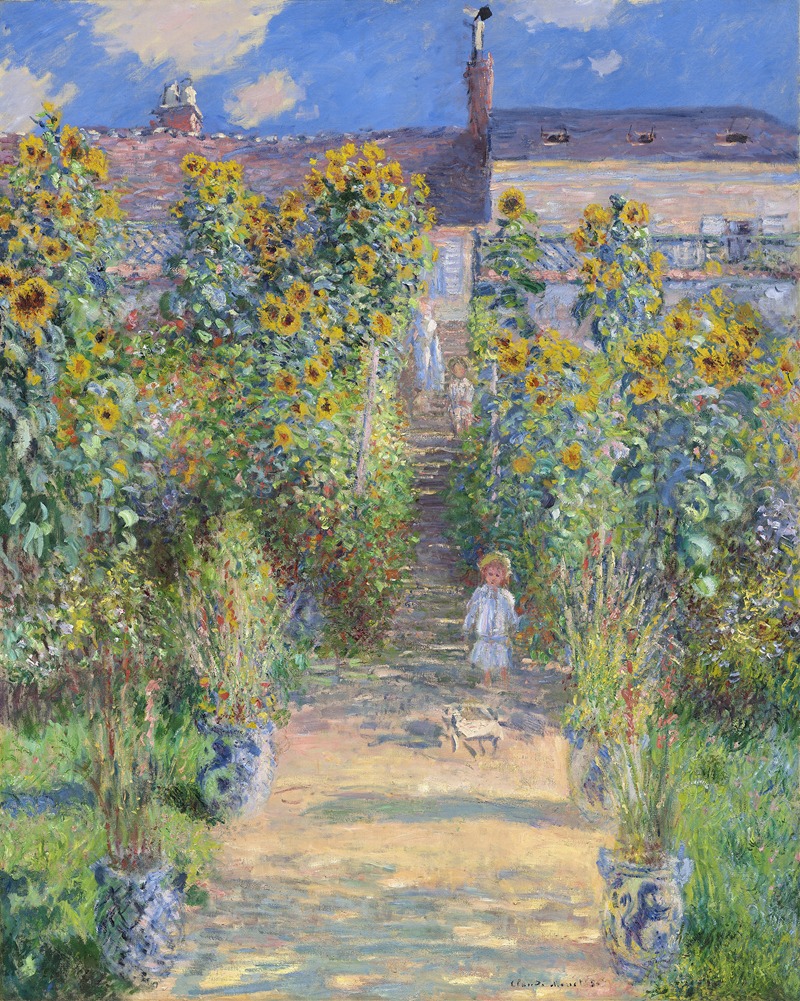 Claude Monet - The Artist’s Garden at Vétheuil