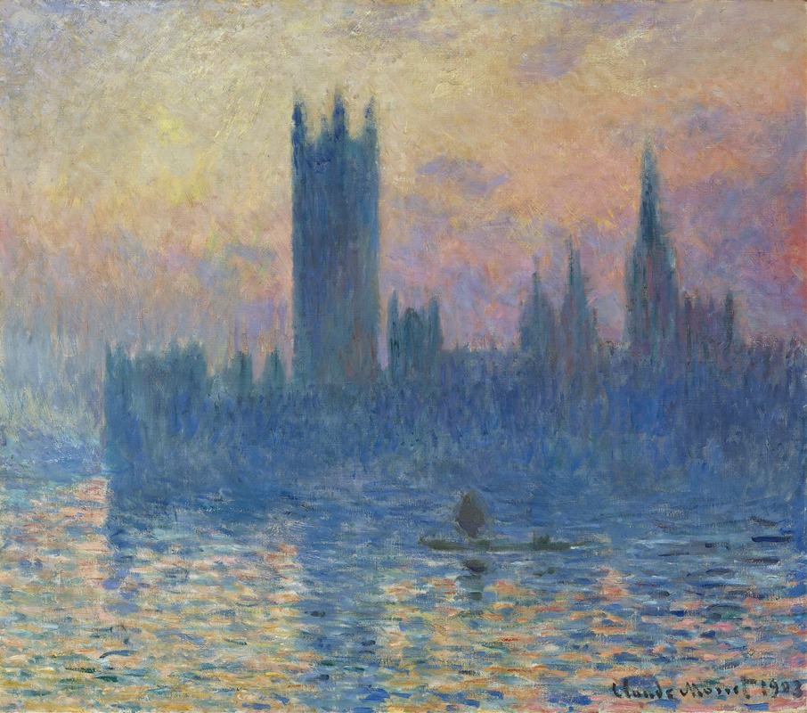 Claude Monet - The Houses of Parliament,Sunset