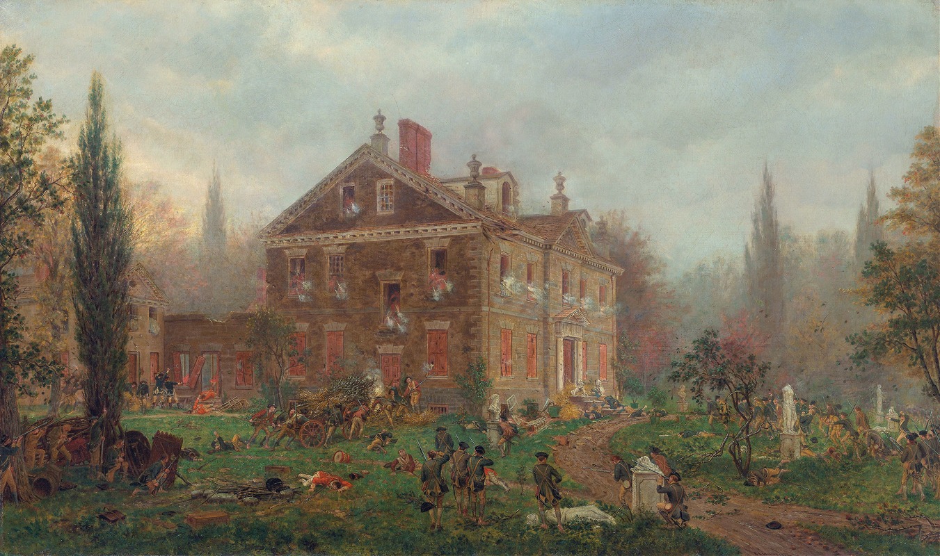 Edward Lamson Henry - The Attack on Chew’s House during the Battle of Germantown, 1777