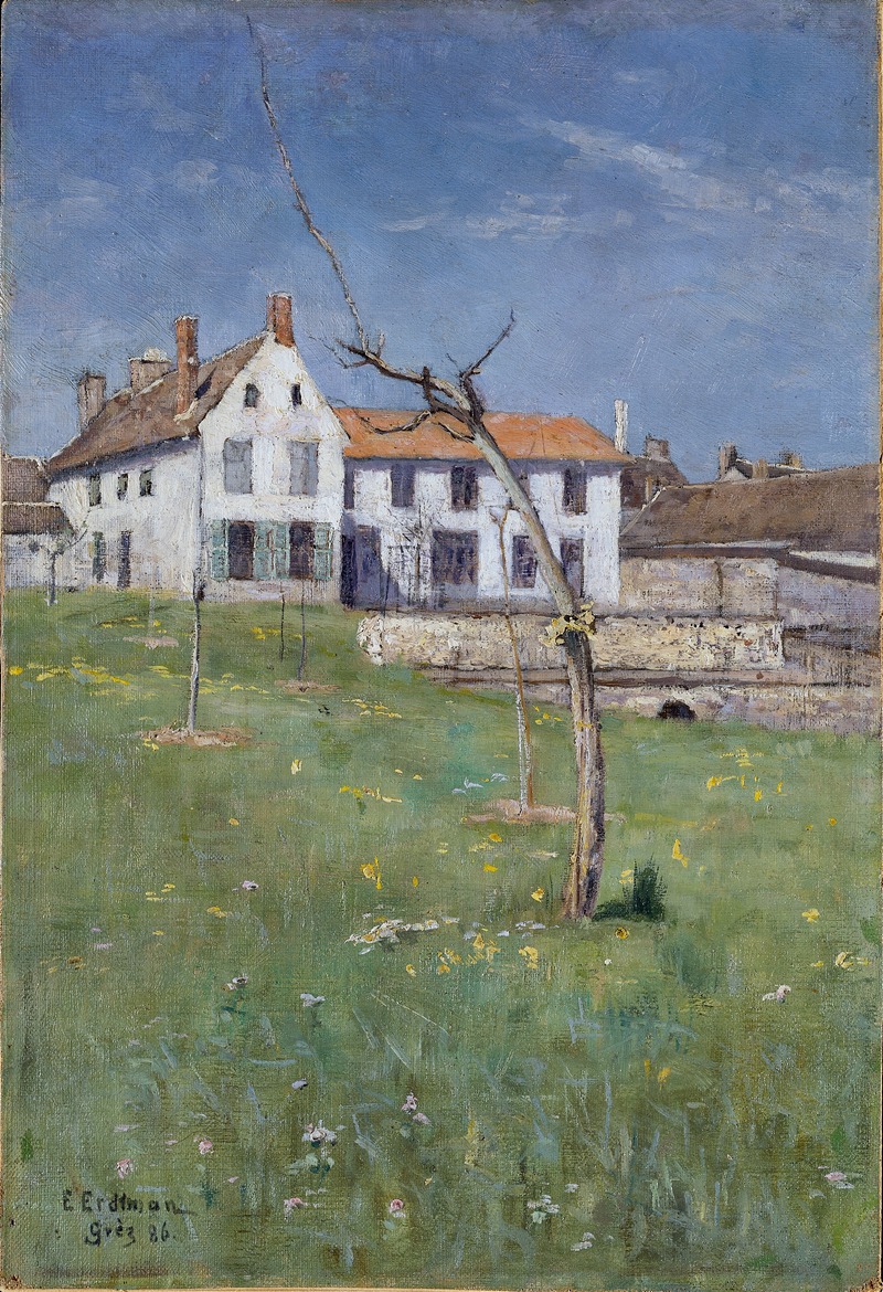 Elias Erdtman - The Laurent Boarding House, Grez-sur-Loing