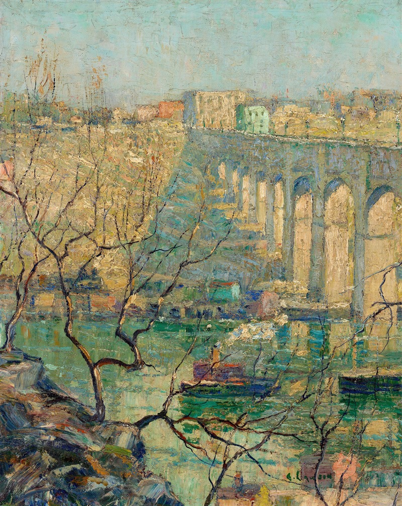 Ernest Lawson - View of the Bridge