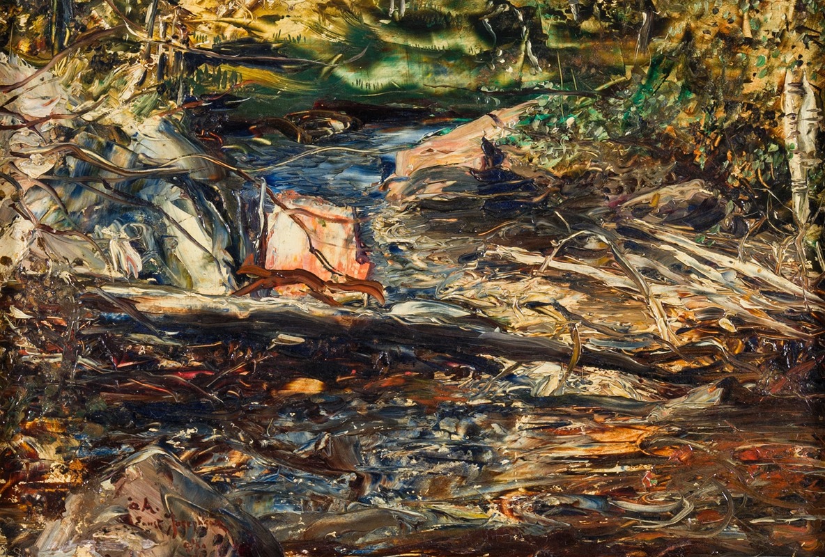 Ernst Josephson - Landscape with Stream