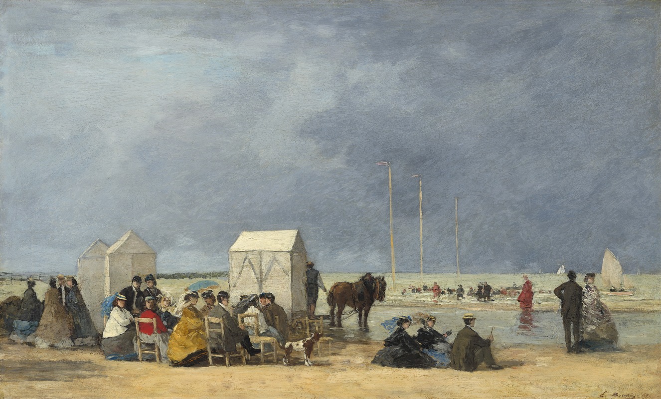 Eugène Boudin - Bathing Time at Deauville