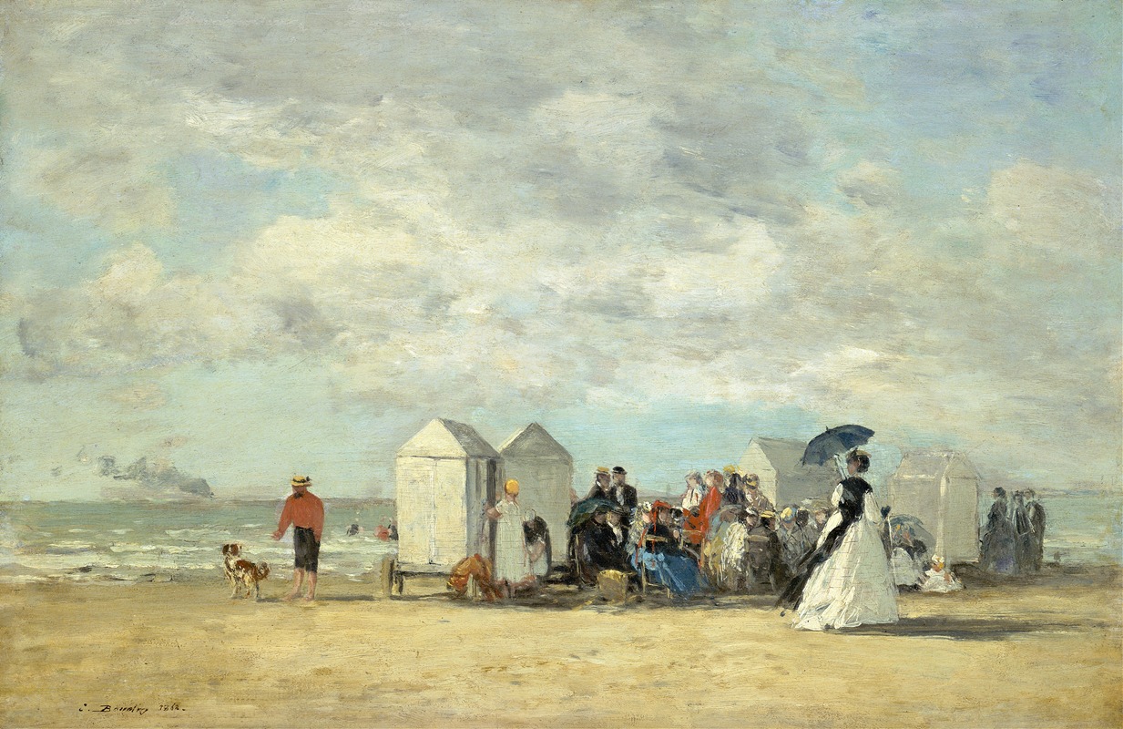 Eugène Boudin - Beach Scene