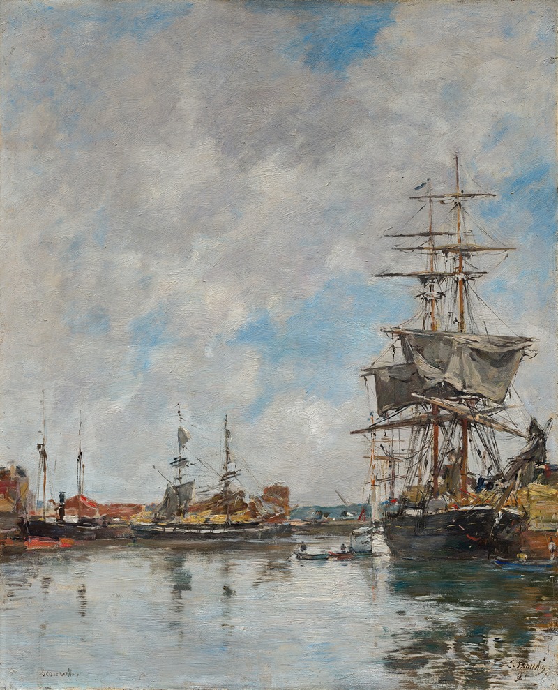 Eugène Boudin - The Dock of Deauville