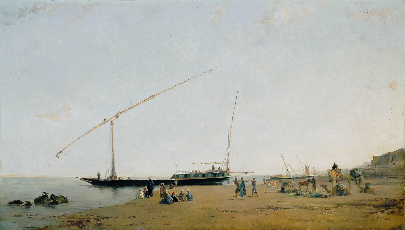 Eugène Fromentin - On the Nile, Near Philae