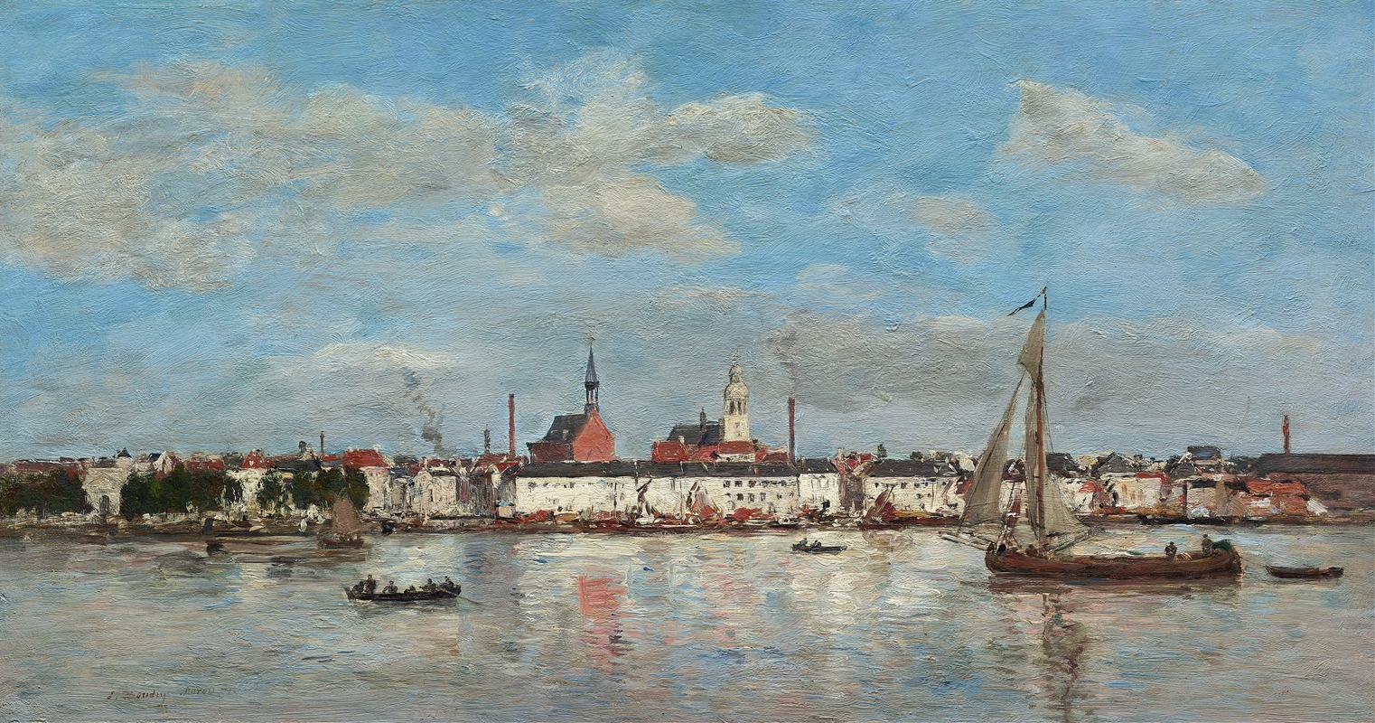 Eugène Boudin - The Quay at Antwerp