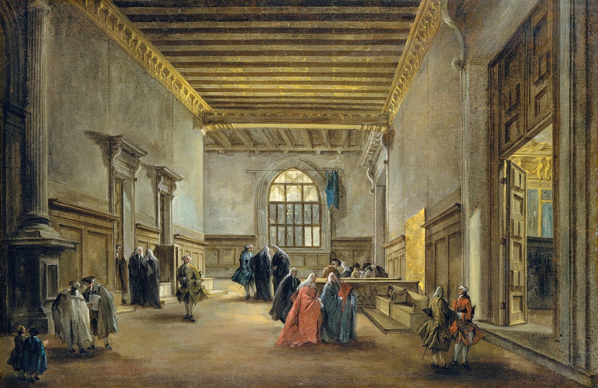 Francesco Guardi - The Antechamber of the Sala del Maggior Consiglio