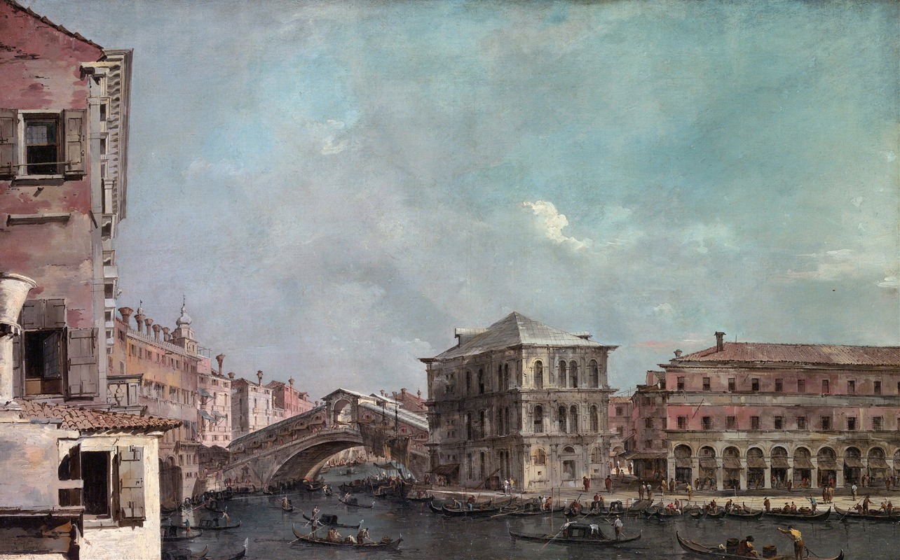 Francesco Guardi - The Grand Canal above the Rialto