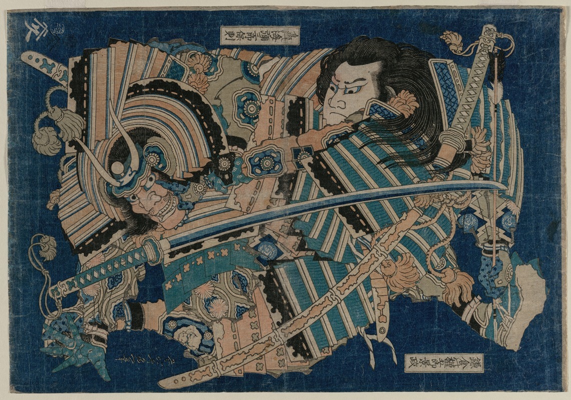 Katsushika Hokusai - Kamakura no Gengoro Seizing Torinoumi Tasaburo