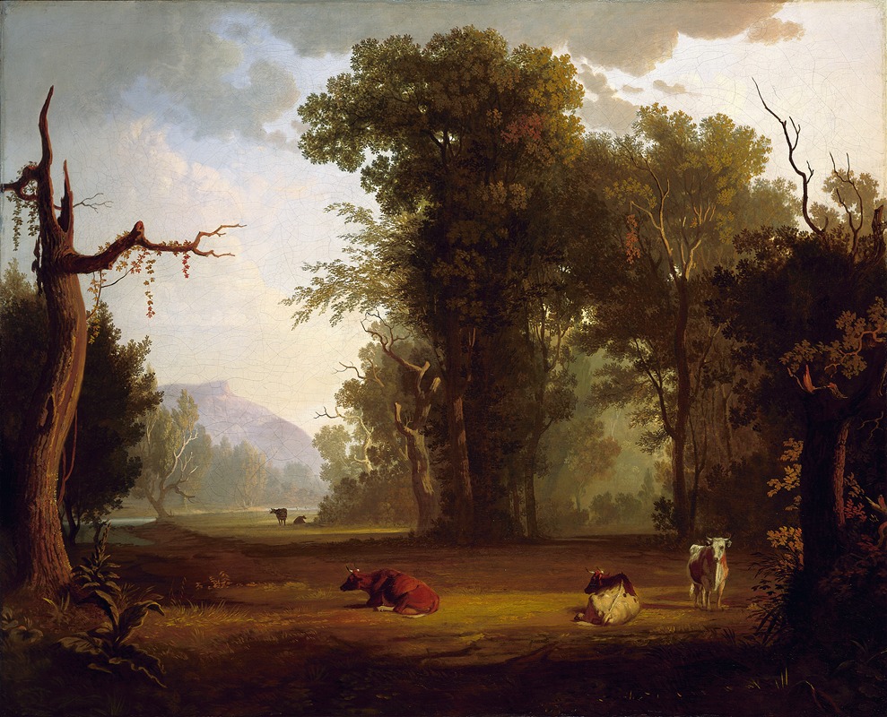 George Caleb Bingham - Landscape with Cattle