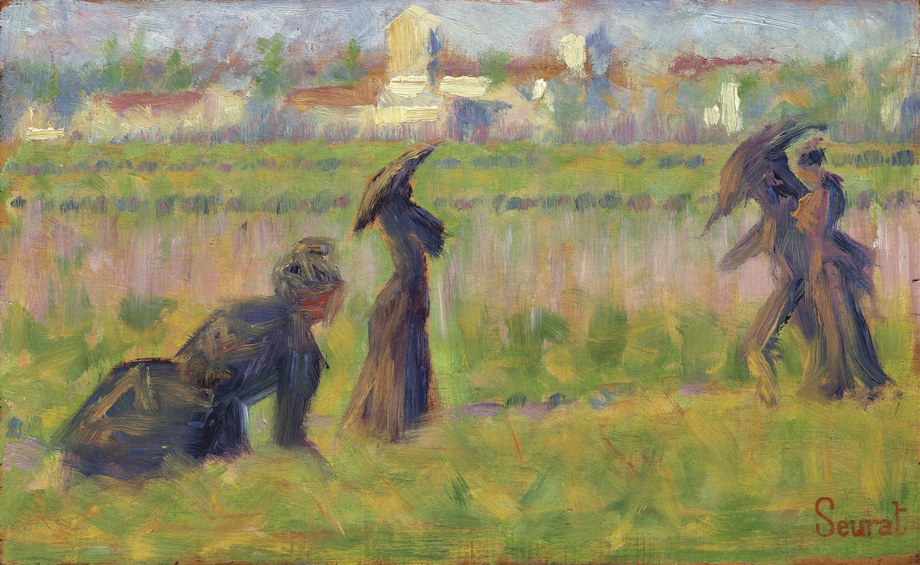 Georges Seurat - Figures in a Landscape