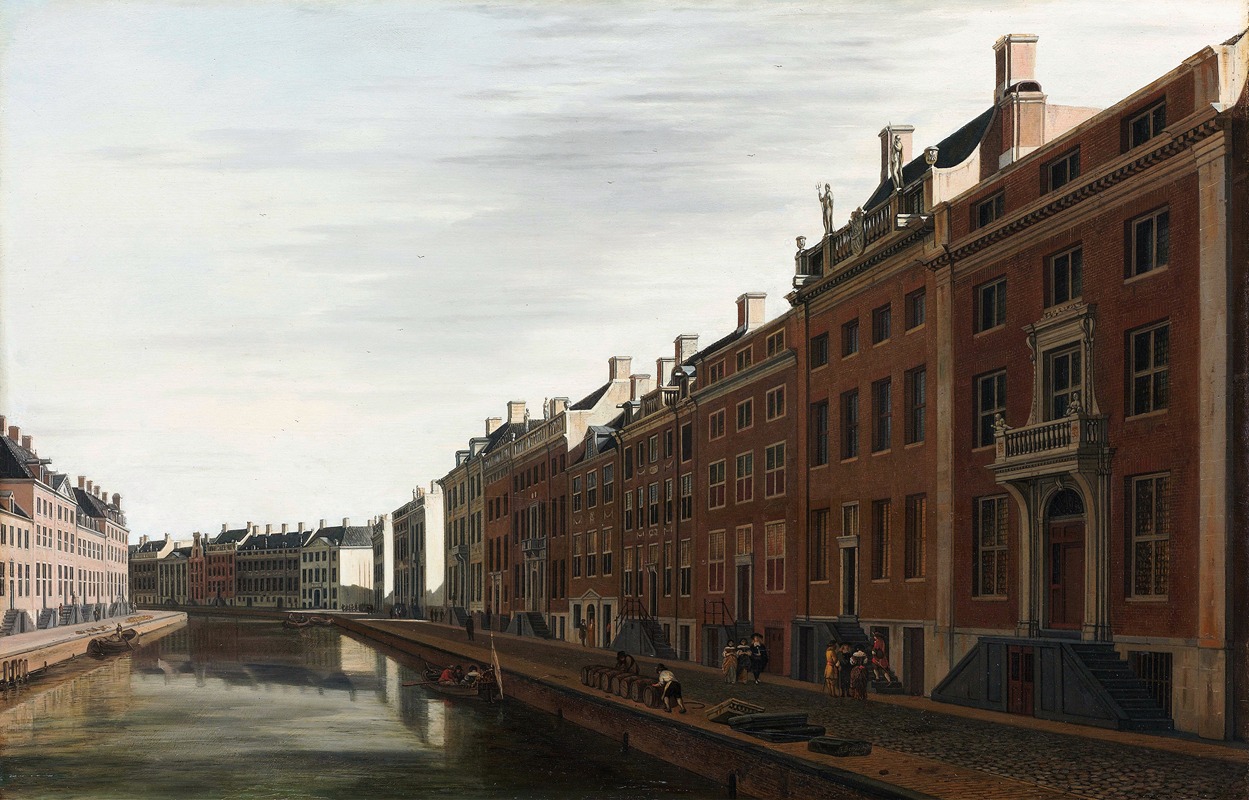 Gerrit Adriaensz. Berckheyde - De Gouden Bocht in de Herengracht in Amsterdam vanuit het westen