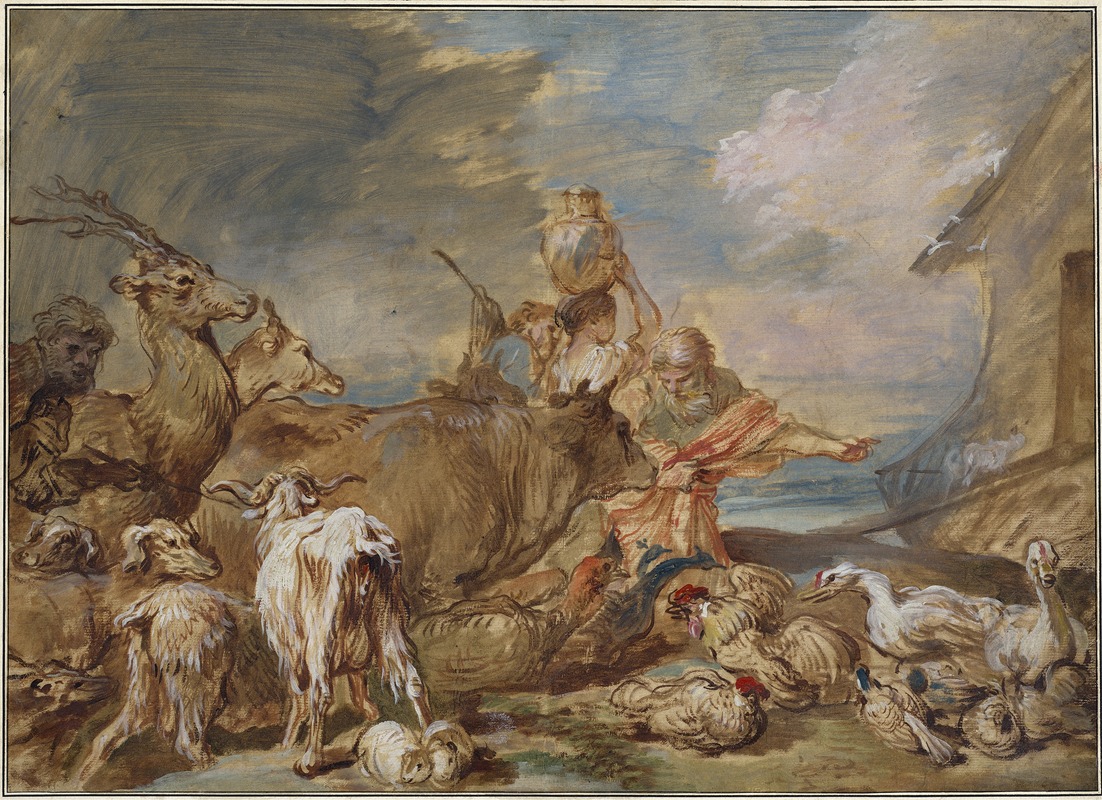 Giovanni Benedetto Castiglione - Noah Leading the Animals into the Ark