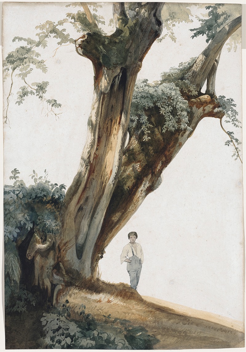 Giovanni Costa - Ancient Trees in the Roman Campagna