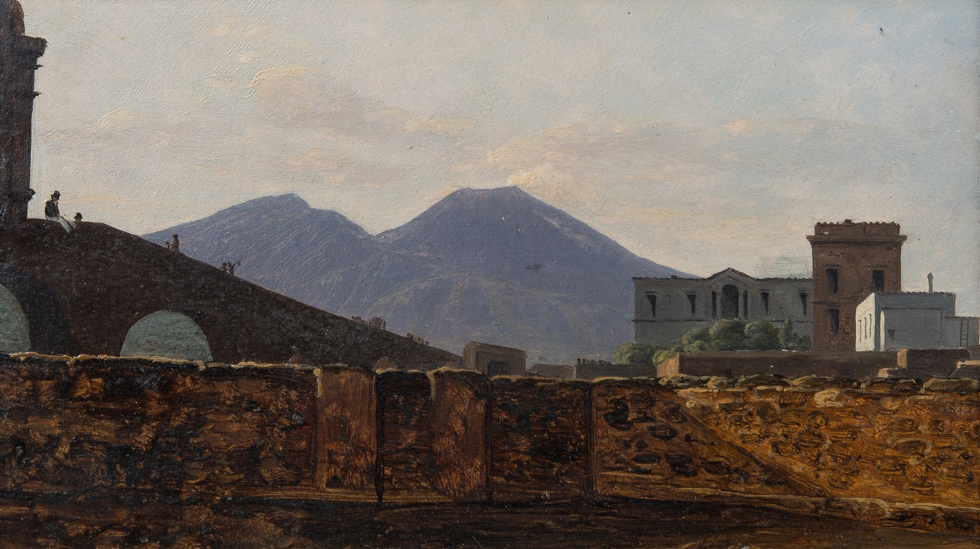 Gustaf Söderberg - Vesuvius Seen from St January Bridge, Naples