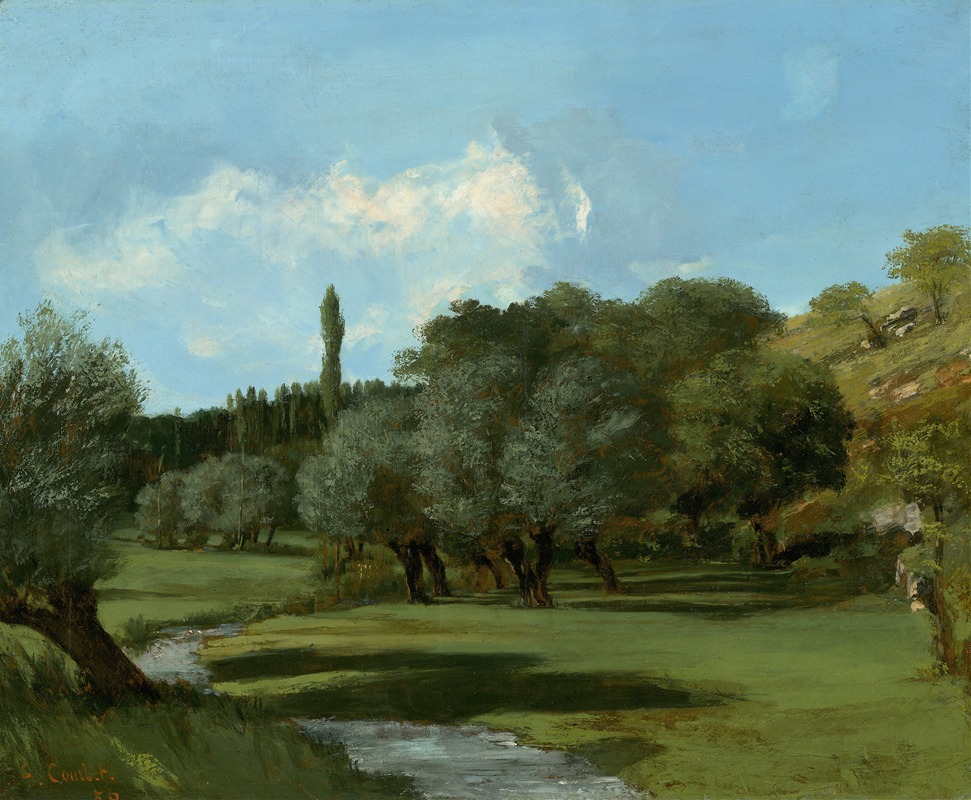 Gustave Courbet - La Bretonnerie in the Department of Indre